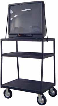 $394 FRTVW4828i - Extra wide base with electric and 8 foam rubber casters. 96 lbs. TVW54C - Wide base w/locking cabinet, electric, and 4 casters.