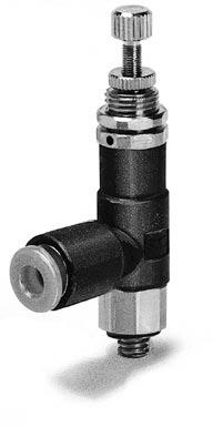 Miniature Regulator Series 00F Compact and lightweight ( g) Low cracking pressure 0.