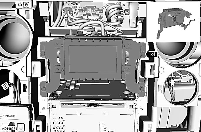 2013-2014MY F150 CrewCab 6 35. Remove the instrument panel lower center finish panel.