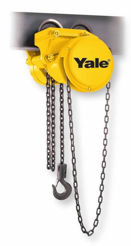 Yale Load King Low Headroom Trolley Hoist apacity range: / ton Hoist and trolley all in one unit for low headroom applications features: rowned tread and flanged wheels to minimize rolling friction