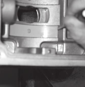 Disassembly Inspection of cradle bearing NOTE Bearing strips are in the bottom of each housing