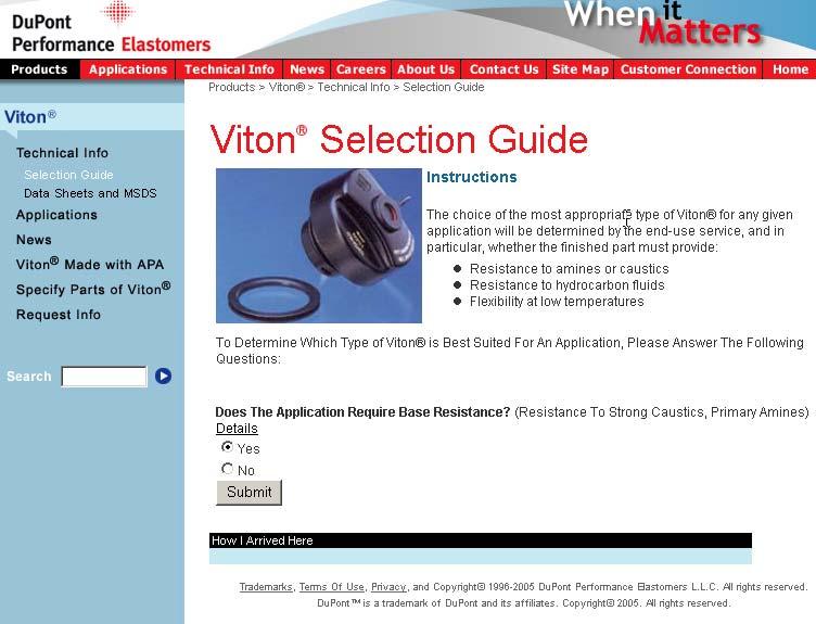 The Viton Selection Guide is on