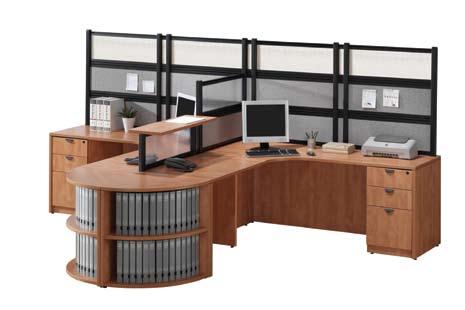 stylish Complete Package (as shown) includes PL workstation List 1858 Optional: Keyboard Tray,