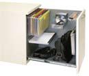a choice of optional shelves or trays (three tray heights available) that can be easily reconfigured.