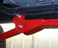 13. The new Skyjacker lower control arms mount to the OEM lower location at the differential & to the new position of the Skyjacker sub frame.
