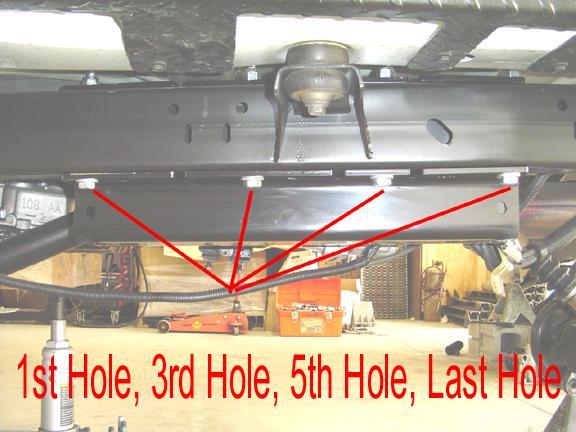 Please note: you will have to heat up the support bracket for the catalytic converter to move it as close to the T-Case as possible so it does not contact the new bracket.