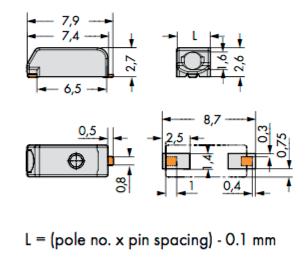 Figure : Mechanical dimensions of LM56B+ Samsung datasheet: REV.