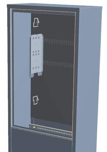 Distribution cabinets EXC Features - outdoor cabinet for telecom networks, ready to accommodate fiber optic splice trays or holding trays for LSA PLUS NT modules - ground-mounted - front panel under
