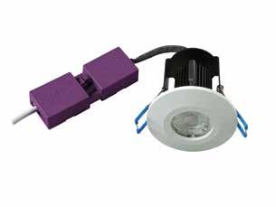 ACTIVATE True Driver on Board technology o electrolytic capacitor A uniquely combined DOB and COB downlight Exceeds Part L1 and Part L2 30min 60min 90min 30, 60, 90 minute fire rated IP65 CRI 80