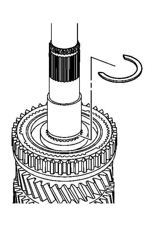 Fig. 99: View Of 1st/2nd Synchronizer Hub Retaining Ring 14.