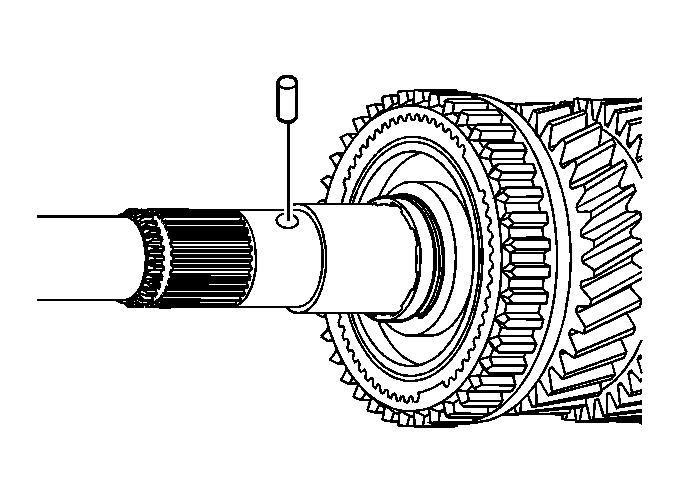 Fig. 230: Identifying 1st Gear Thrust Washer Lock