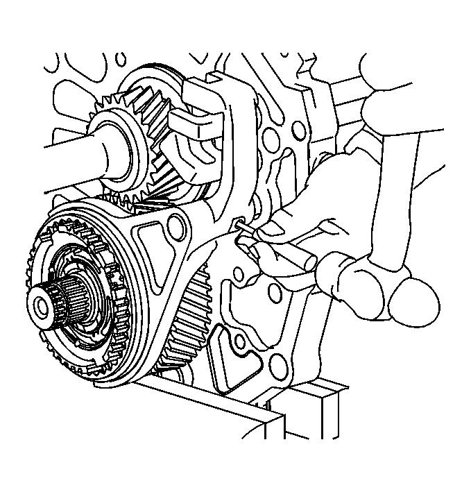 Fig. 259: Removing/Installing 5th Shift Fork Roll Pin 45.