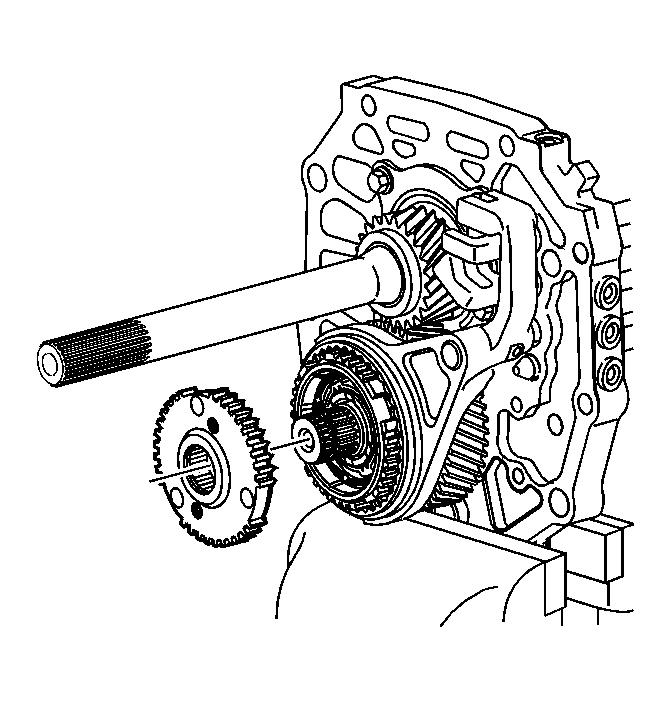 46. Place the 5th synchronizer gear on the countershaft in the following position: 2007 Hummer H3 Fig.