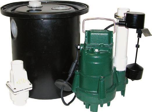 Drain Pump Series 1, 1 Removes water from areas where gravity flow is not available 1% factory tested and pre-assembled Quick & easy installation Oil-filled, hermetically-sealed motor with automatic