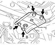 (Fig 2-2) 2-2 Torque: 87 N m (887 kgf cm, 64ft lbf) HINT: Install strap on removed control arm side of vehicle first.