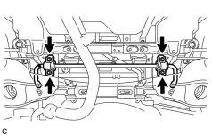 (Fig 3-2) (1) Apply light weight oil to threads on lower end of the sway bar link before removing lock nut.