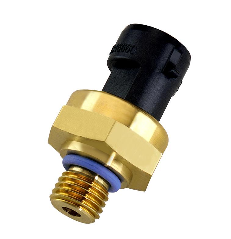 Data Sheet P4055 Pressure Transducer Main Features Pressure Ranges Electrical Connection Pressure Connection Housing Material Output Signal 0 to 3 up to 0 to 300 PSI Packard Electric Metri-Pack 150