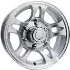 ST235/80R16 (E) Radial Tire & 16" Alcoa Wheel (14K & 21K) 16K Radial Spare - White Rim for 16K