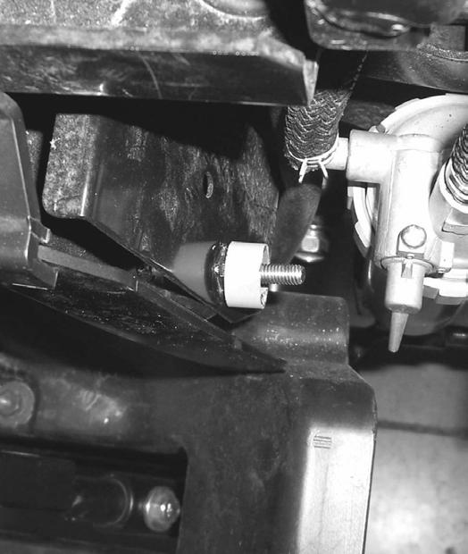 Replace the bolts with M6 x 30 MM bolts with 1/4 flat washers. Tighten the bolts. C. Place a 3/4 O. D.