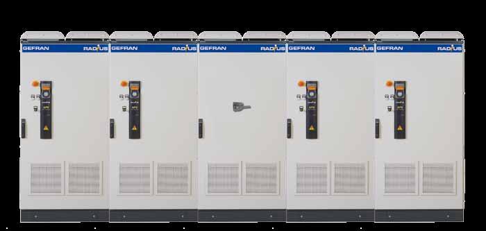 "TL" (Transformerless) Central Modular Inverters RADIUS Industrial Three-phase inverter The GEFRAN RADIUS Modular system offers modular PV inverter configurations which are also suitable for power