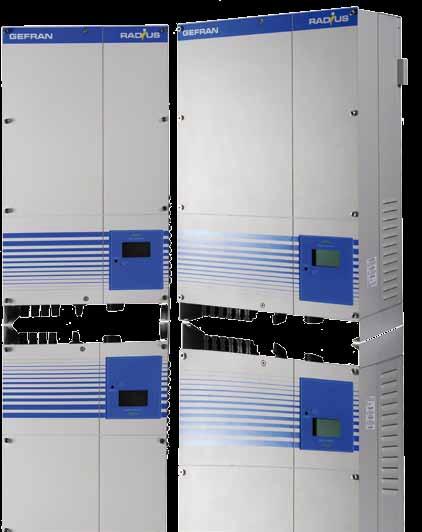 String inverters RADIUS Industrial Three-phase inverter Radius Industrial string inverters have power ratings of 10.2 kw up to 20 kw.