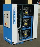 This modular system and the graded s facilitate economical use of the compressors