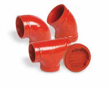 USA Fittings FIRELOCK FITTINGS CAD-developed, hydrodynamic design that has a shorter center-to-end dimension than standard fittings A noticeable bulge allows the water to make a smoother turn to
