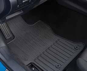 PROTECTION AND SECURITY LED Light & Logo All-Weather Floor Mats Custom-fitted, heavy-gauge floor mats help protect the vehicle carpet from sand, dirt and moisture.