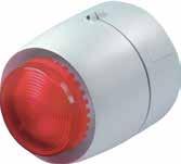 Beacons and alarms 65mm Ø Xenon Strobe Beacon IP65, Xenon tube included Voltage Amber Red Green Blue Clear 24V