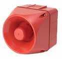 and Alarm Steady or Flashing (chosen via terminal), IP66 with gasket, 32 tone alarm Size Voltage Amber Red