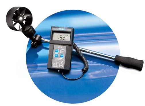 air velocity instruments 12 [ RVD and RVA+ Rotating Vane Anemometers Rotating vane instruments measure true air velocity and do not require density correction factors to be applied to readings.