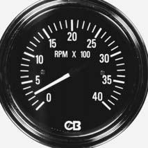 0-120 MPH 8244000 Speedometer w/trip Odometer 0-120 MPH 8141100 Programmable Speedometer T A C H O M E T E R S E L E C T R I C Part Number Description Dial Range 8155100 Tachometer Alternator Driven.