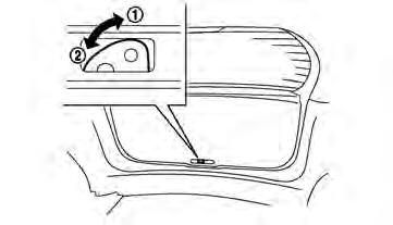 CLOSING BACK DOOR JVP0129XZ WARNING Do not shut the back door with one hand and the other hand remaining on the back door or vehicle body.