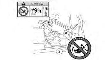 Do not use seat covers on the front seatbacks. They may interfere with the front seatmounted side-impact supplemental air bag inflations.