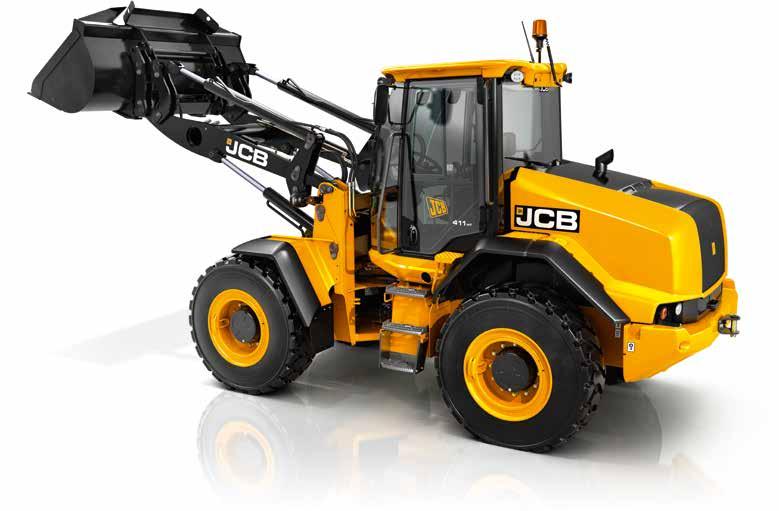 EFFICIENT BY DESIGN. THE JCB 411 AND 417 ARE DESIGNED TO MOVE MORE MATERIAL FOR LESS.
