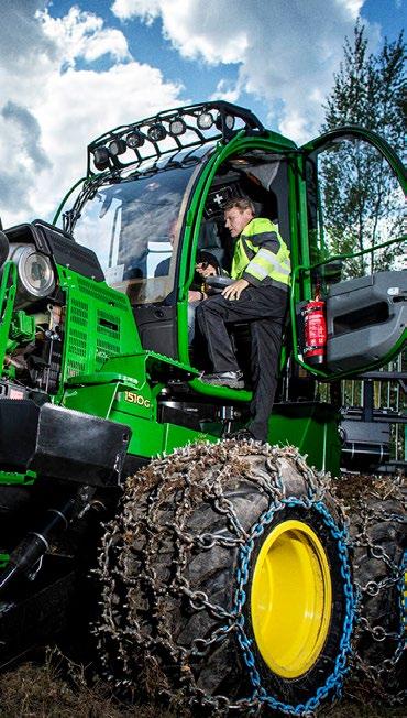 MACHINE OPTIMIZATION Apply the machine and operating data provided through John Deere ForestSight to increase the productivity and efficiency of your operation.