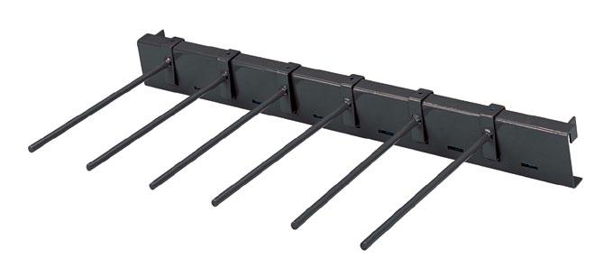 Single-sided unit handles shallow trays only.