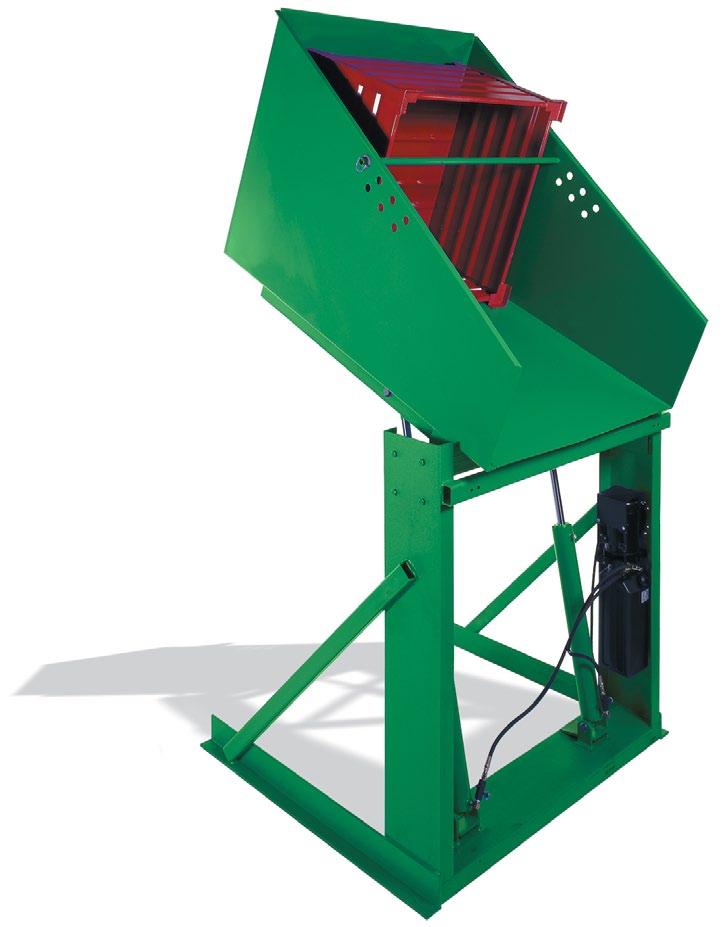 Box Dumpers Heavy Duty Box Dumpers All Valley Craft Box Dumpers bolt directly to the floor, ensuring reliability and stability throughout opersation.