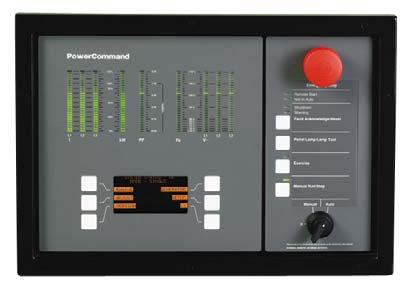 GenSet Controls PowerCommand Digital Paralleling Control PowerCommand Operator Panel, including graphical display and analog AC metering.