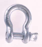 Anchor Shackles Forged Carbon Steel Bodies Alloy Pins Heat Treated Meets Federal Spec RR-C-71d, Type IV A Grade A, Class See These In Our Stainless Steel Section Screw Pin Anchor Shackles Hot Dipped