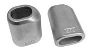 Swage Sleeves Manufactured by Wirop Carbon Flemish Sleeves Zinc Plated Wire Rope 100 pcs (kg) Dimension (inch) A B D E C Max. After Swage Dimensions (inch) 1/4".7 1 0.66 0.31 0.8 0.47 0.57 5/16" 6.