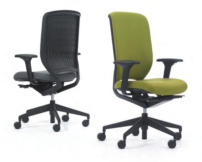 Task Chairs S21: Evolve Evolve is the new universally applicable task seating range to be developed by Senator, featuring a host of new features as standard, linked to material combinations and