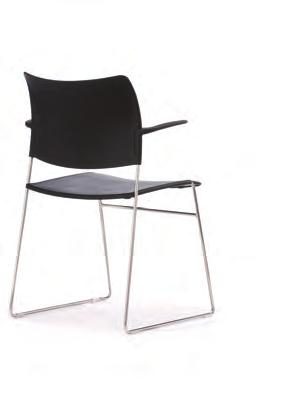 Multi-Purpose Elios Designed by Paul Brooks this elegant stacking chair is perfect for large scale, conferencing applications.