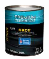 Specialty Premium Clearcoat Guide 1100727 SRC2 Matte Clearcoat Scratch Resistant Clearcoat Features Versatile Urethane Clearcoat Achieve Various Gloss Finishes P ackaged as Matte Adjust for: Eggshell
