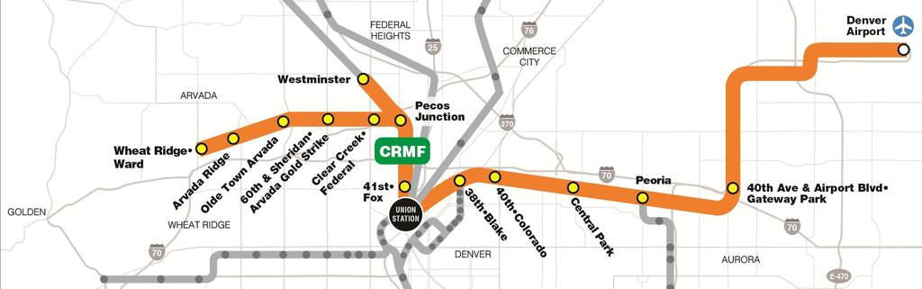 Eagle P3 Project East Rail Line offers 35-minute travel time to DIA Northwest Rail Westminster Segment offers 11-minute travel time to