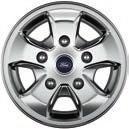 lbs. GVWR or greater) 6" White Steel with White Front Hubcap