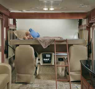 It features a large galley and spacious dinette that seats friends and family in total comfort.