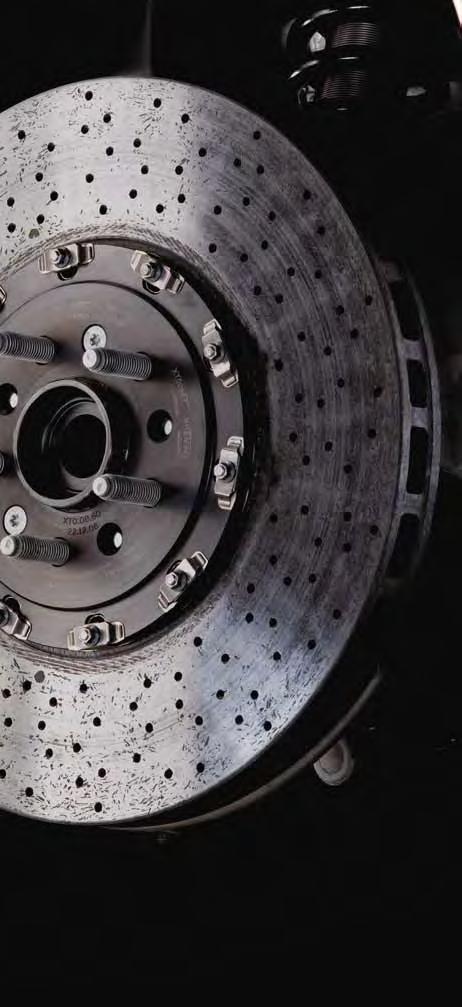 carbon ceramic brakes, a first for a road-going Aston Martin.