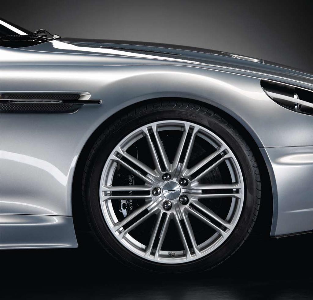 34 The aluminium and carbon-fibre bodywork of the DBS appears to shrink tightly