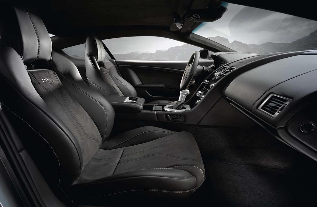 44 Tasked with creating the opulent feel of a true luxury sports car whilst also saving weight, Aston Martin s designers have used special semi-aniline leather, with its softer, more